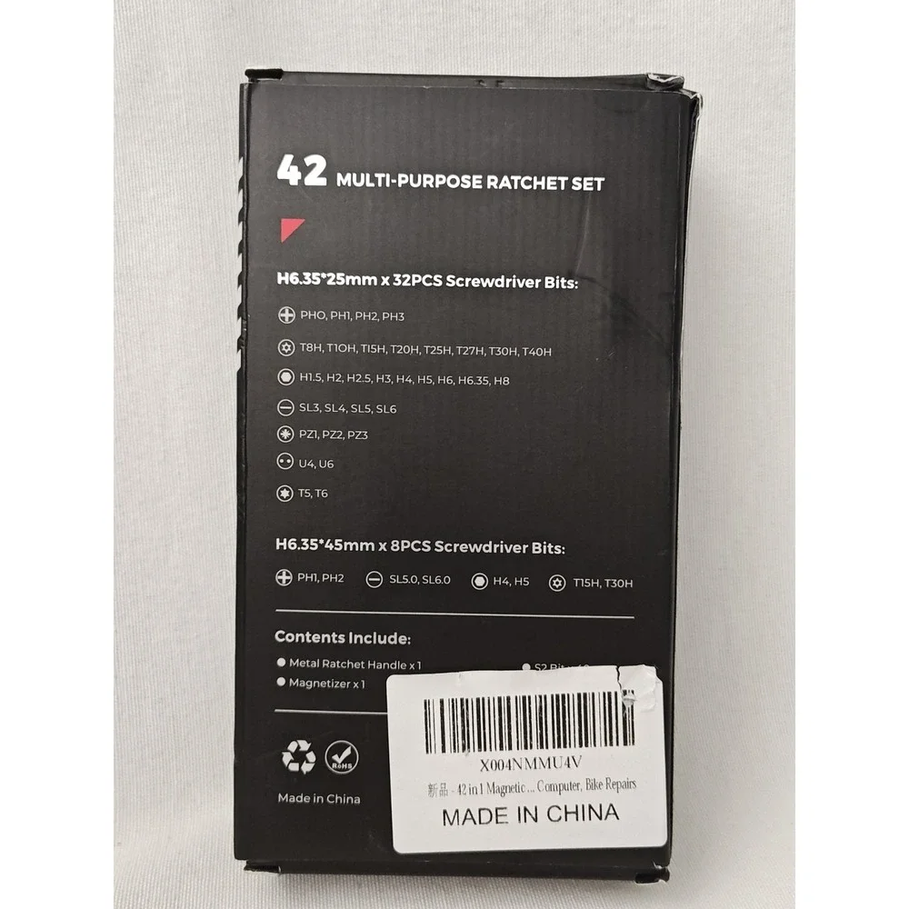 New 42 in 1 Magnetic Screwdriver Set Ratchet Screwdriver Set Case Multi Bit NIB‎